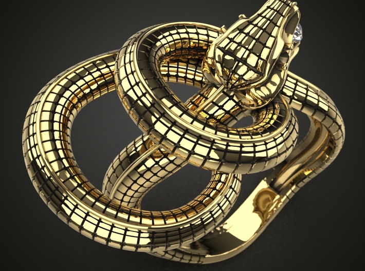 Bague Serpent Éternel 3d printed 