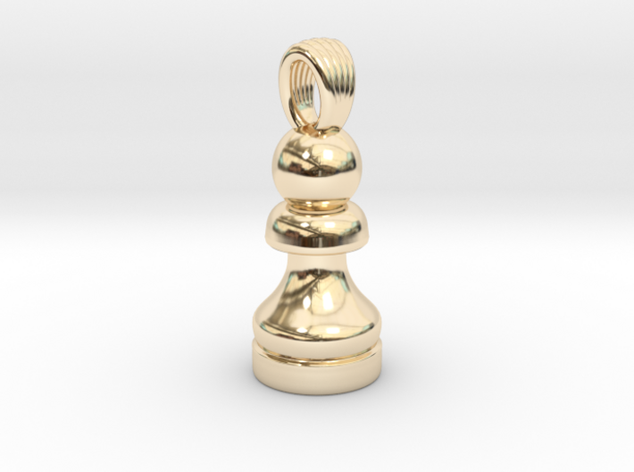 Classic chess pawn [pendant] 3d printed