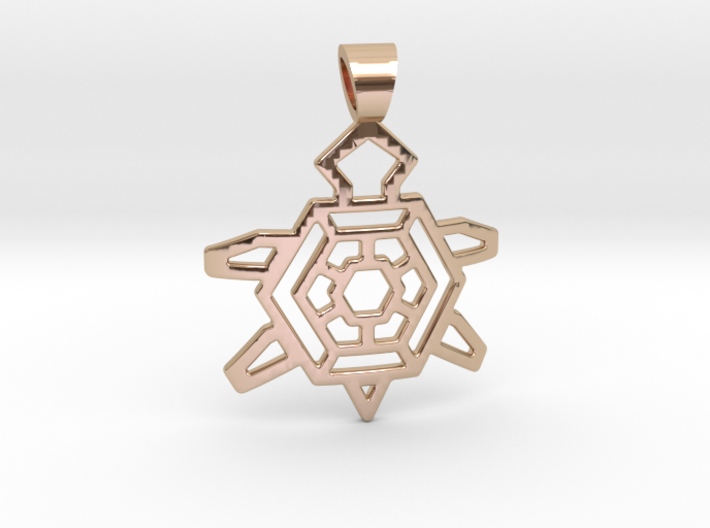 Native Turtle [pendant] 3d printed