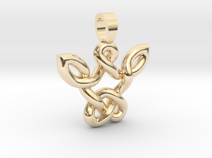 Zen thinking celtic knot [pendant] 3d printed