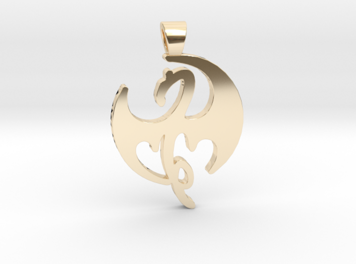 Iron Fist [pendant] 3d printed