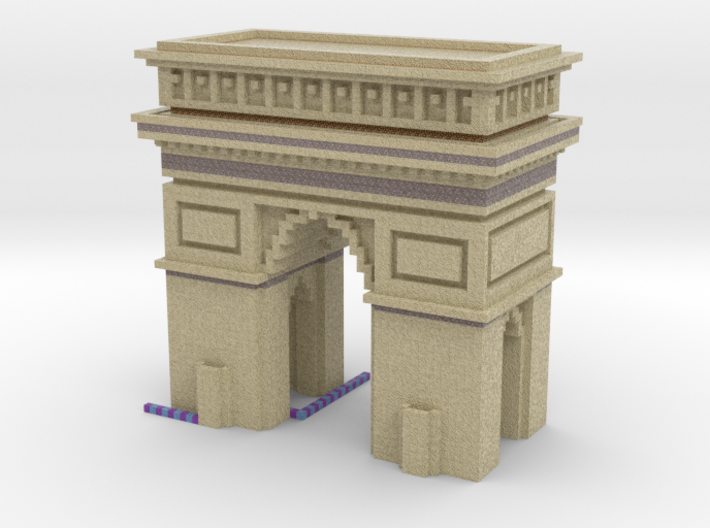 Minecraft Sand Arch 3d printed