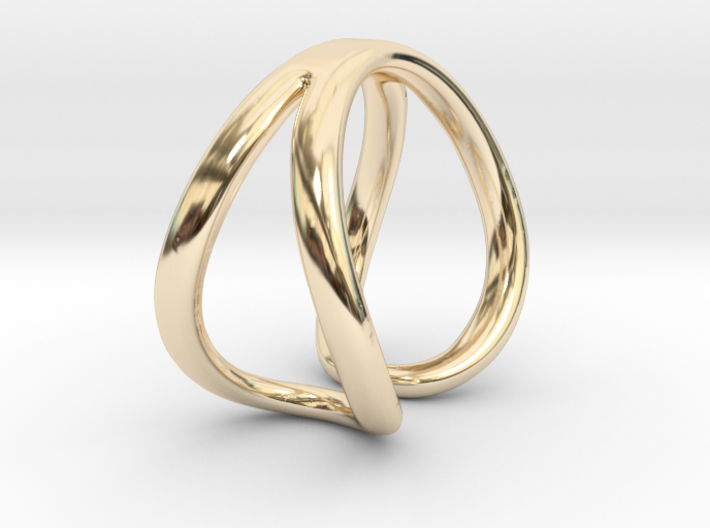 Infinity open ring 3d printed