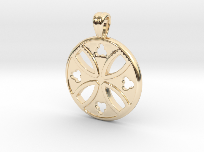 Antique cross [pendant] 3d printed