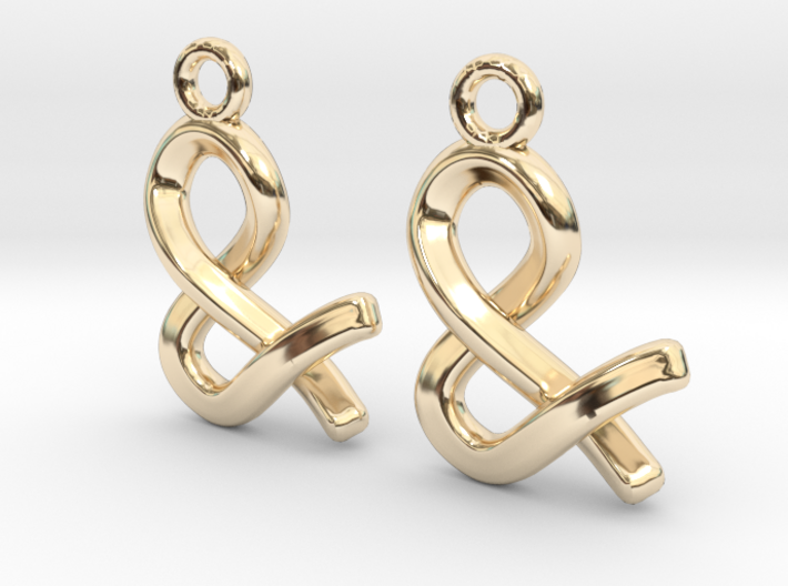 Ampersand [Earrings] 3d printed