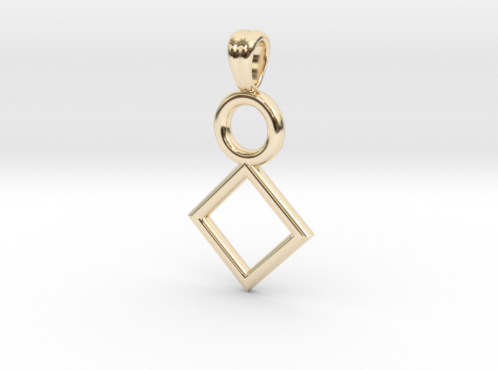 Symbolic 01 [pendant] 3d printed