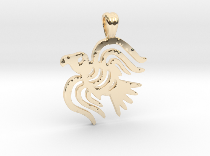 Raven [pendant] 3d printed