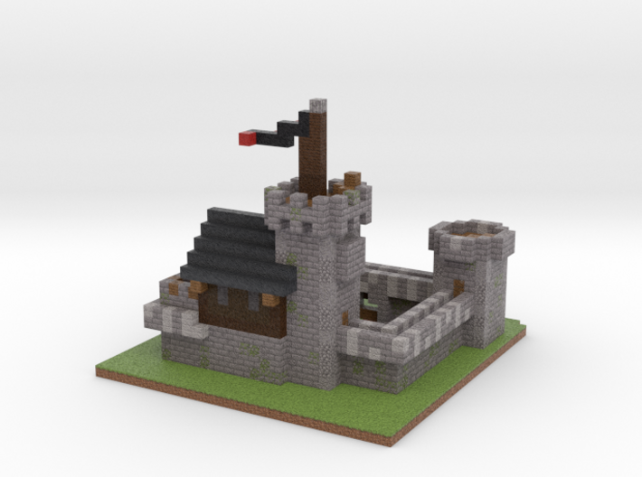 Minecraft Medieval Castle 3d printed