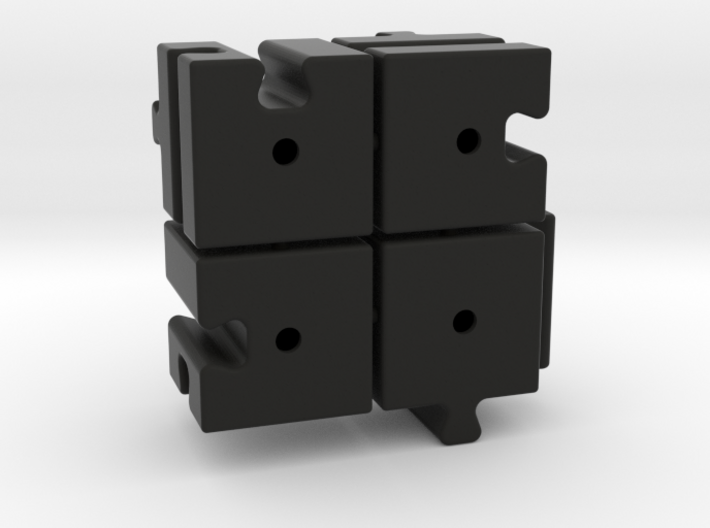 Cube slider (with sprues) set A 3d printed
