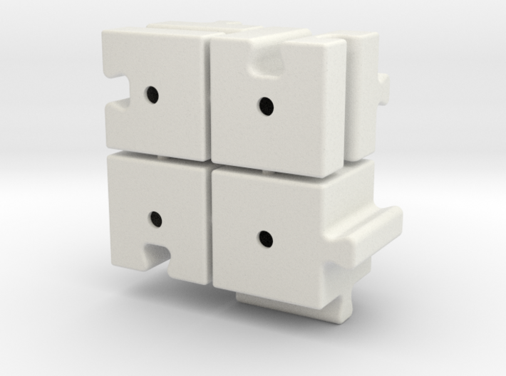 Cube slider (with sprues) set B 3d printed