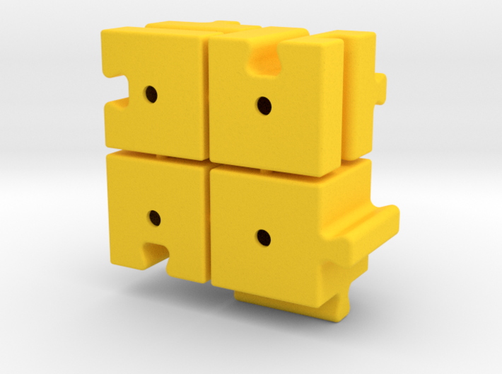Cube slider (with sprues) set B 3d printed