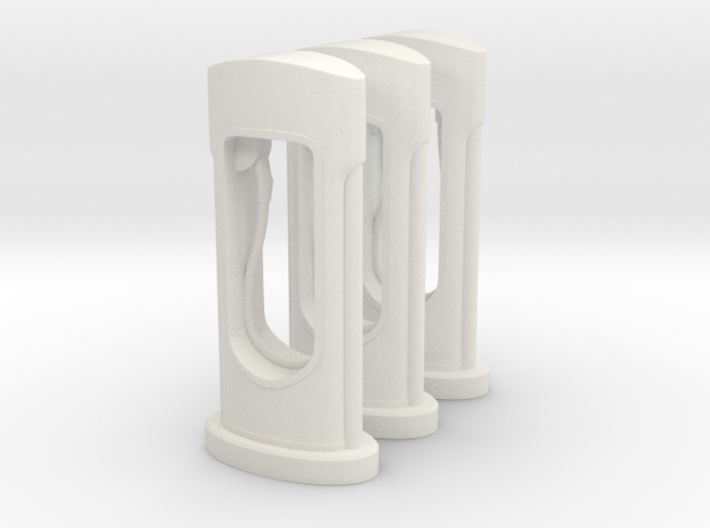 Electric car chargers 3 pcs set 1:50 scale 3d printed