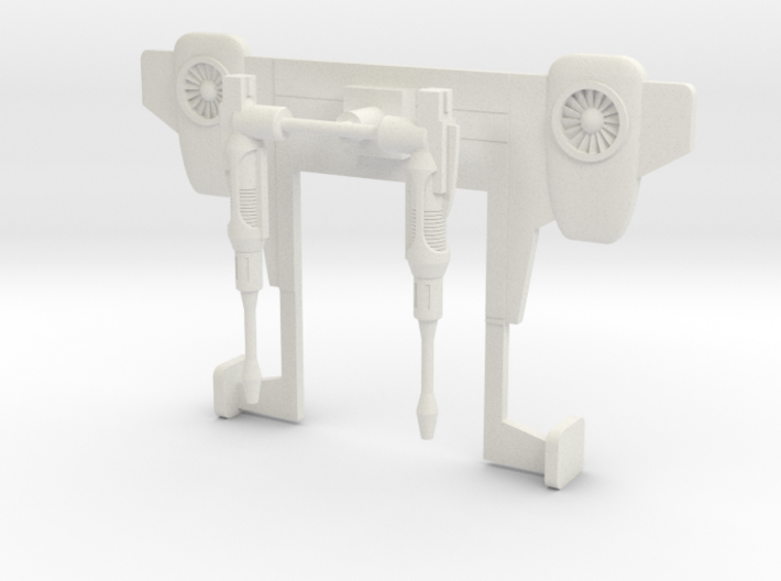 Action Master Thrust Accessories 3d printed White