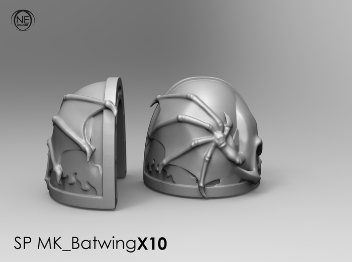 shoulderpad mk-batwing SPx10 3d printed
