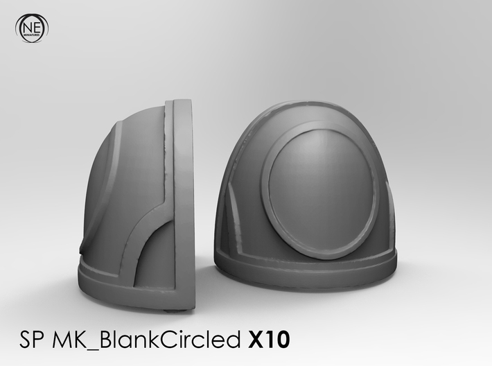 blank circled spx10 3d printed