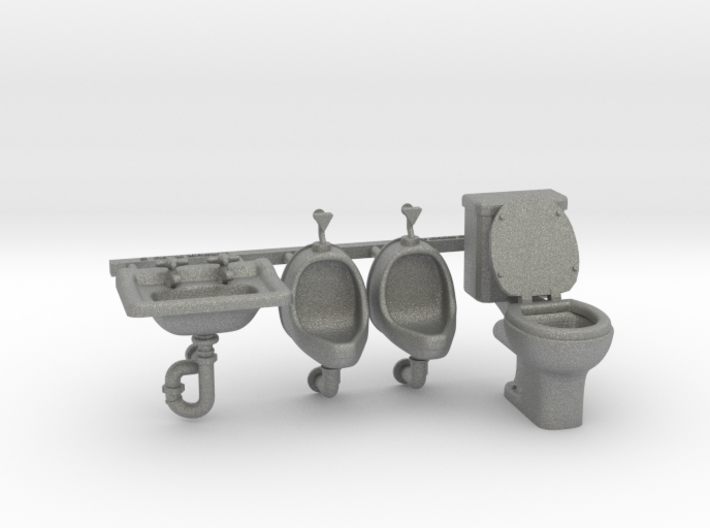 Toilet Set 01. 1:24 Scale 3d printed