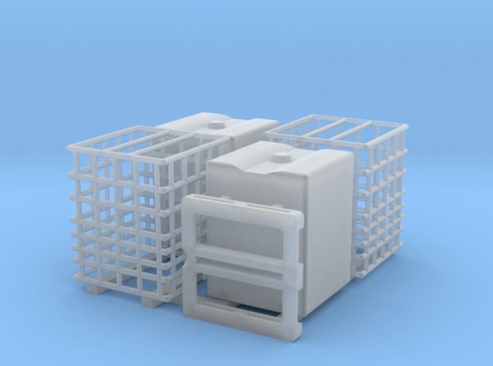 IBC Water Tank 1500 2 Pack Parted 1-64 Scale 3d printed