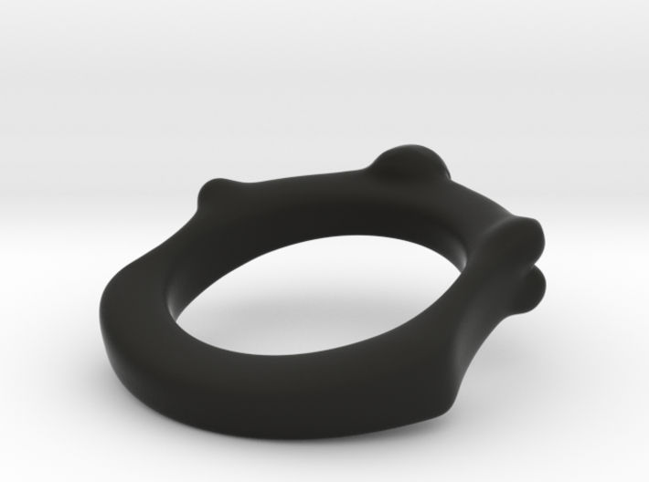 Skull and Bone Ring aprox size 11 3d printed