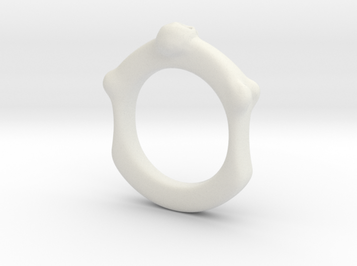 Skull and Bone Ring aprox size 6.5 3d printed