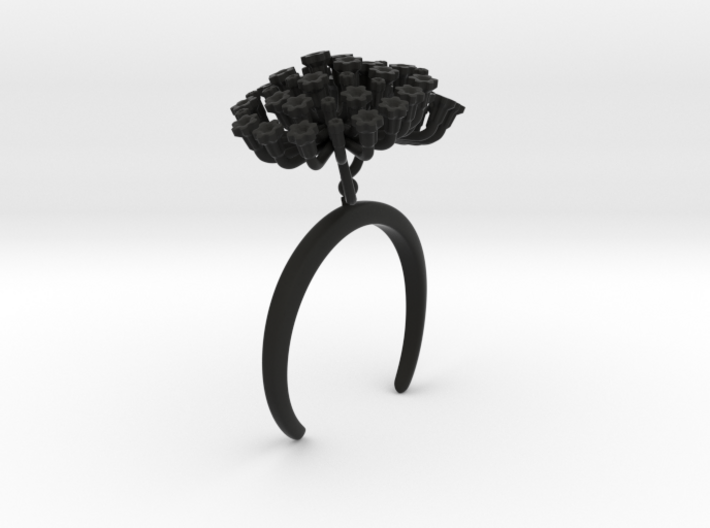 Bracelet with two large flowers of the Fennel L 3d printed