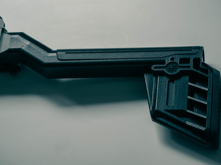 Uzi pro pistol stock for KWC mini uzi 3;backpad 3d printed 