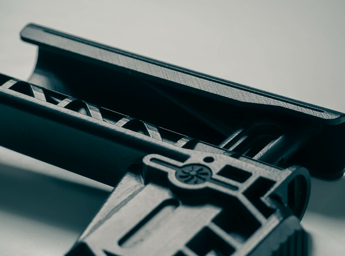 Uzi pro pistol stock for KWC mini uzi 5;button 3d printed 