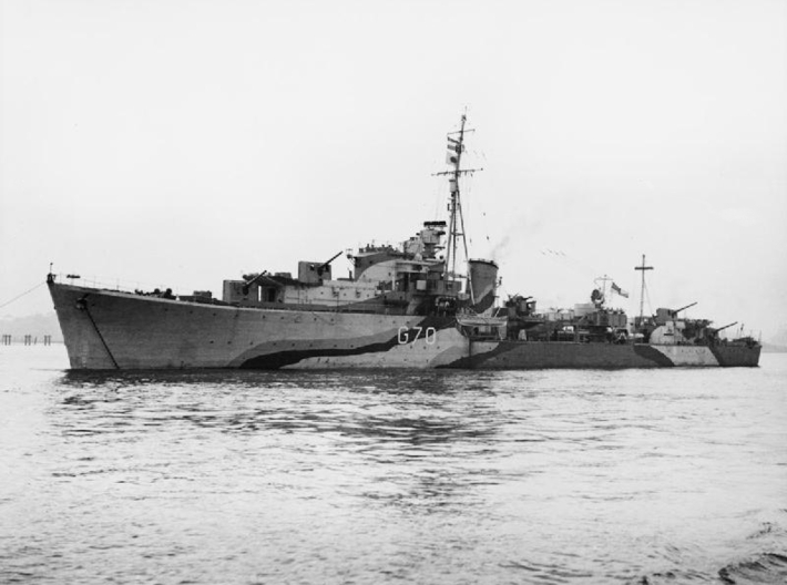 Nameplate HMAS Queenborough 3d printed Q-class destroyer HMAS Queenborough.