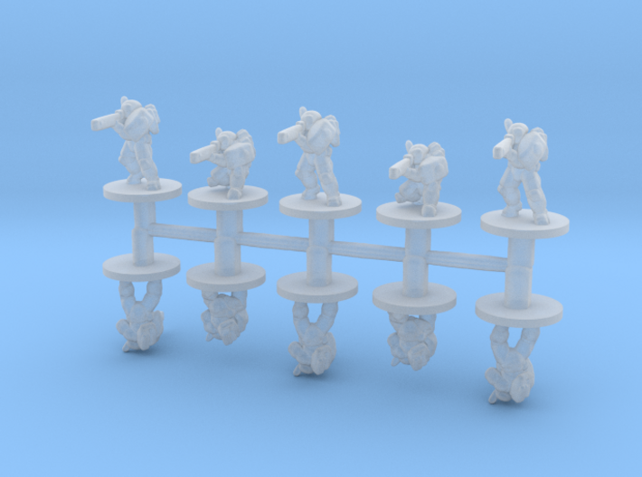 Space Commies warriors 6mm Infantry Epic models wh 3d printed 