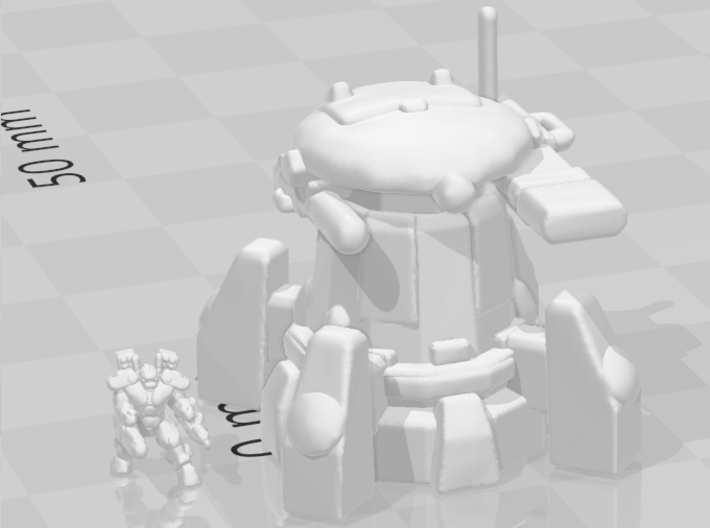 Space Commies Sentry Turret Epic Scale 25mm model 3d printed 