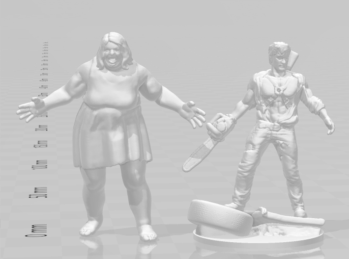 Big Mama Zombie miniature model horror games rpg 3d printed 