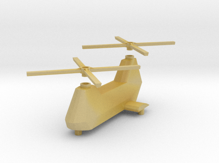 Twin-turbine helicopter 3d printed 
