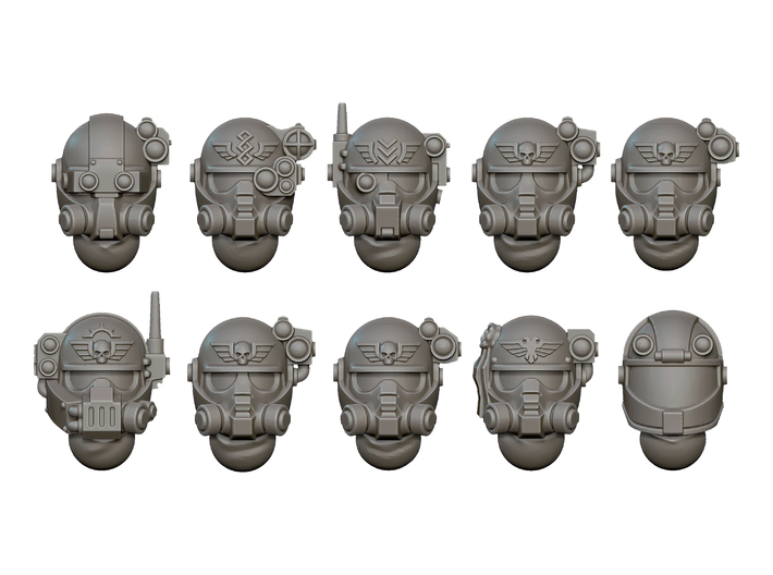 Big head soldier Model 6 helmet 3d printed 
