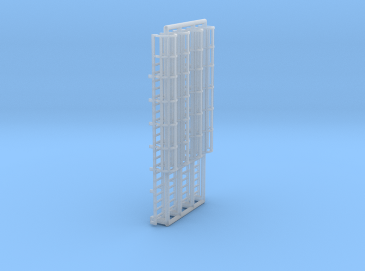 N Scale Cage Ladder 42mm (Top) 3d printed