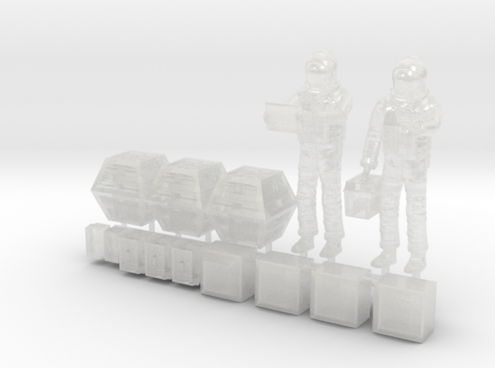 SPACE 2999 1/72 ASTRONAUT TWO SET TABLET 3d printed