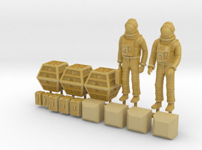 SPACE 2999 1/48 ASTRONAUT TWO SET 3d printed 