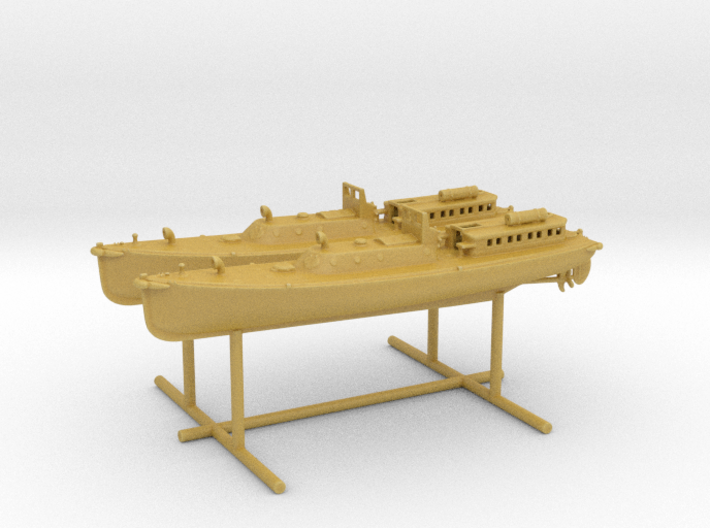 1/400 IJN 17m Admiral (pinnace) Boat Set 3d printed