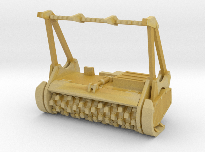 1/50th Forestry Mulching Head for Skid Steer  3d printed 