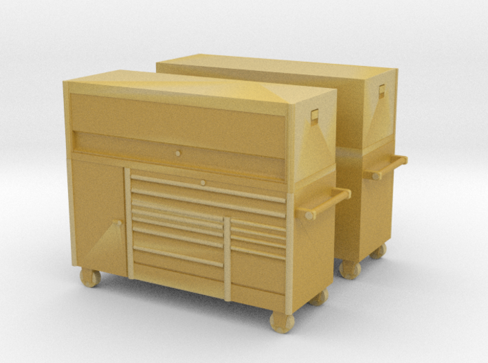 1/64th 7' Mechanics Tall tool chest cabinet (2) 3d printed 
