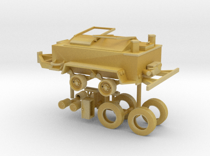 1/87th Roofing Tar Kettle Trailer 3d printed
