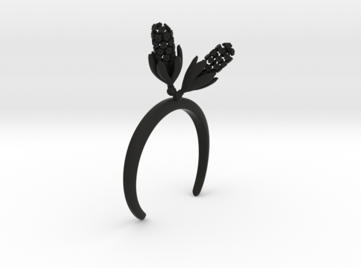 Bracelet with two large flowers of the Hyacinth R 3d printed