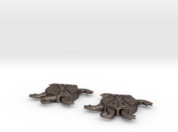 Turtle Earrings 3d printed