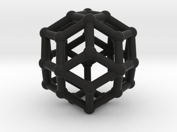 Rhombic triacontahedron 3d printed