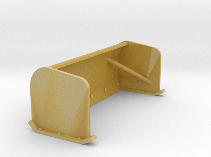 1/87th Snow Pusher Blade for Skid Steers 3d printed