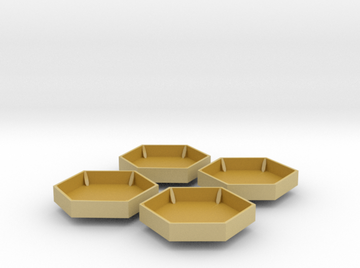 1/100 IJN Yamato Tubs for 46cm Type94 turrets SET 3d printed 