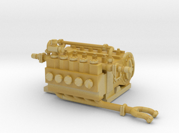 1/87th Q10 type Hydraulic Fracturing Pump Unit 3d printed