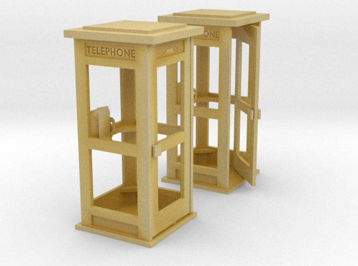 1/60 cabine téléphonique / french phone box 3d printed