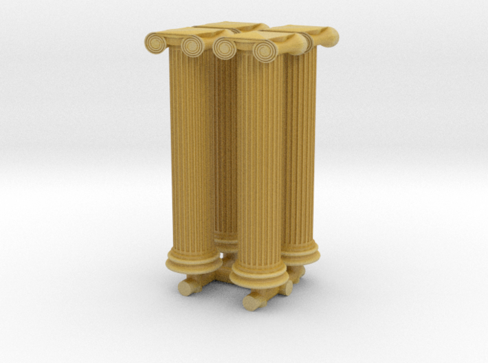 Greek Ionic Column (x4) 1/144 3d printed