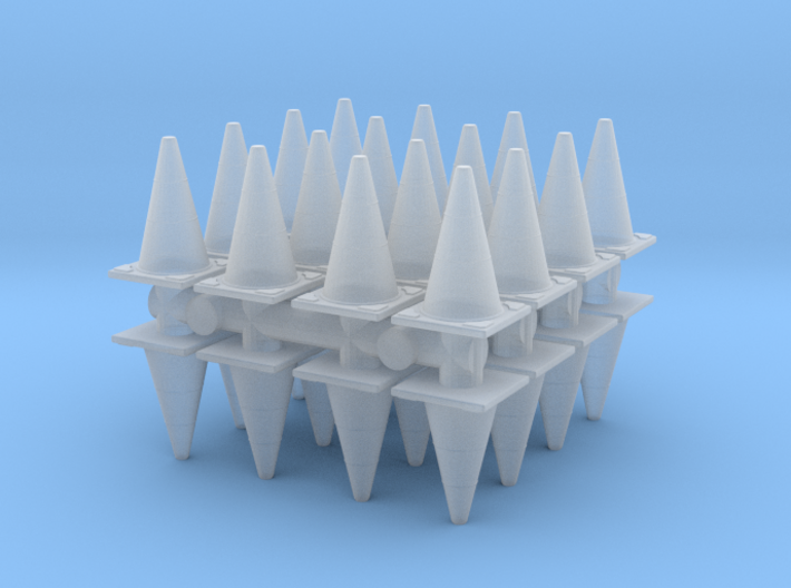 Traffic Cones (x32) 1/120 3d printed