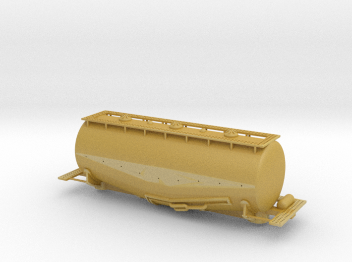 Whale Belly Tank Car - Nscale 3d printed 