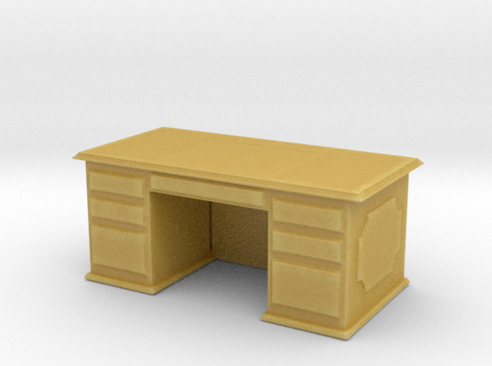 Office Wood Desk 1/64 3d printed